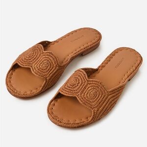 Carrie Forbes “Naima” Raffia Sandals 38